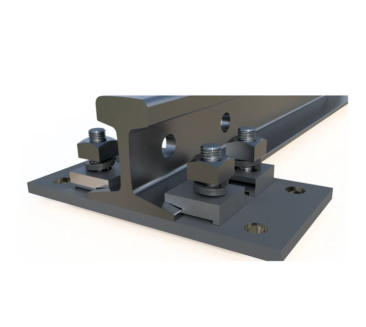 Steel Leveling Plate 2 Hole 115 Rail 3/4"x8"x10"