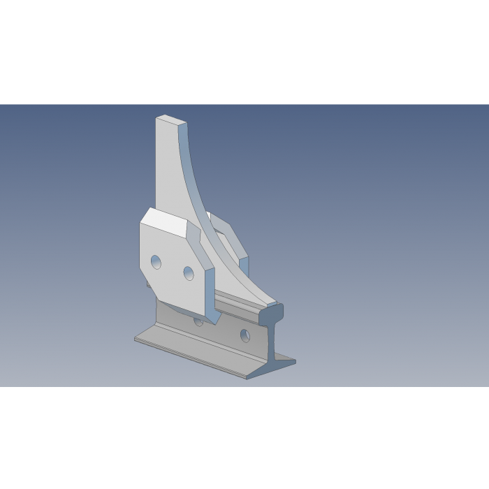 Wheel Stop 85 lb ASCE Clamp On