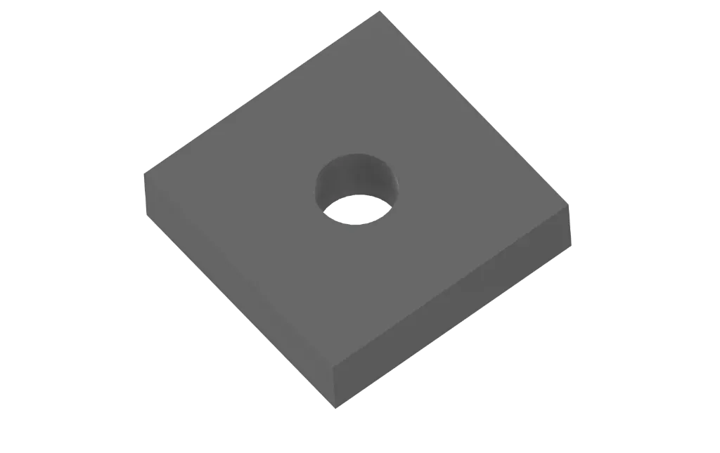 Plate Square Washer 1/4" Thick