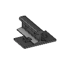 Steel Leveling Plate 2 Hole 1/2"x6"x9"